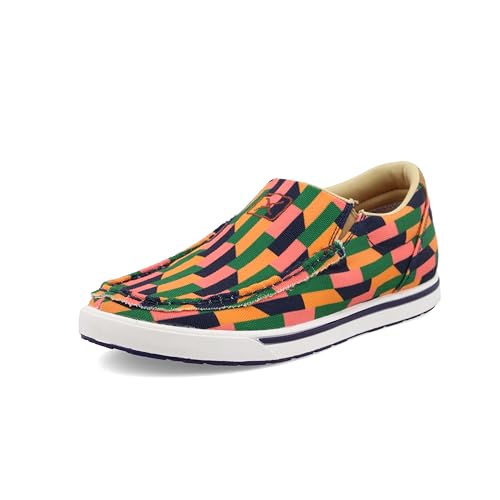 Image of Twisted X Women's Slip-On Kicks, Moc Toe, Midnight Blue Multi, 8.5 M