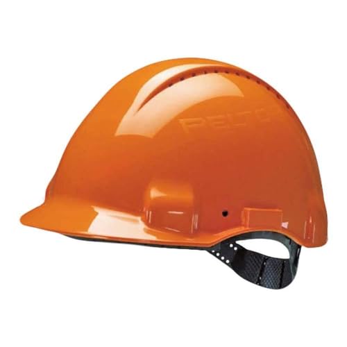 3M G30CUO Peltor Schutzhelm G3000C, ABS, Helm Innenausstattung mit Kunststoff SchWeißband und Pinnlock Verschluss, belüftet, Orange