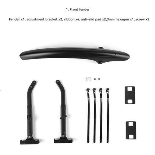 Guardabarros de ciclismo de carretera ajustable para evitar salpicaduras de barro 7