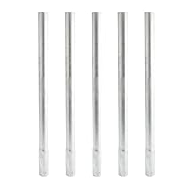 2 ft Long Chain Link Fence Post Extenders for 2" 1 7/8" OD Fence Posts Pack of 5