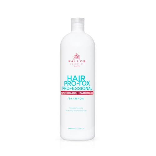 Kallos Cosmetics Pro-tox Hyaluronic Keratin Shampoo For Damaged Hair, 1L