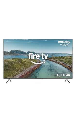 Image of Amazon Fire TV 65" Omni QLED Series (newest model), 4K Ultra HD smart TV, HDR10+, Dolby Vision, Dolby Audio, quad-core processor, hands-free with Alexa