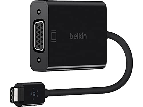 Image of Belkin USB-C to VGA Adapter - Black
