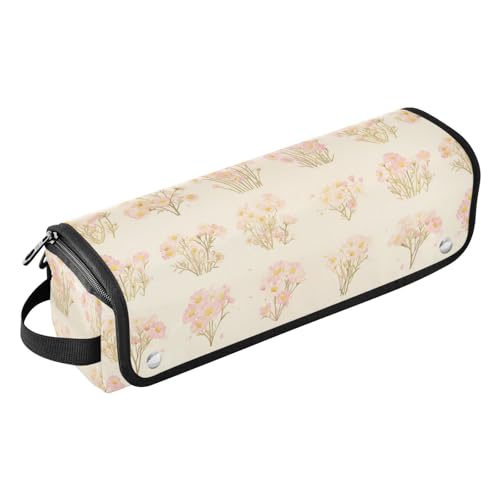 Bolsa de viaje para herramientas de cabello y tapete resistente al calor con cierre impermeable para planchas de pelo, rizadores y secador miniatura 1