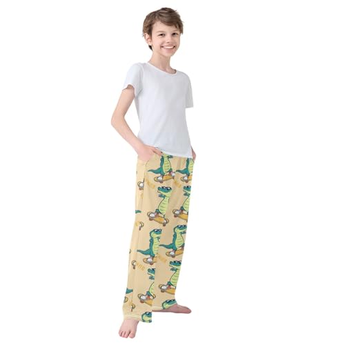 ZZKKO Cartoon Crocodile Boys Pants for Kids Jogger Pants with Pockets S-XL 5