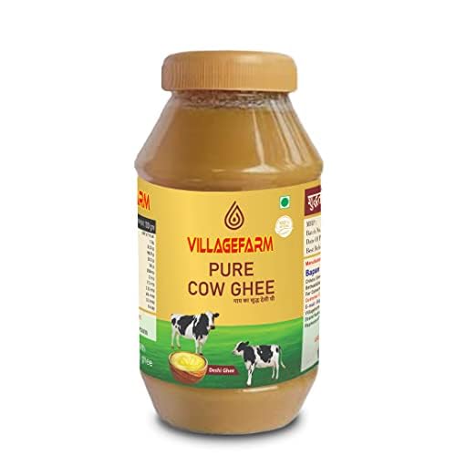 VILLAGEFARM Cows Pure A2 Butter Gir Cow Tasty Ghee 100% Desi Indian Cow Ghee Organic Pure & Healthy Ghee (500ml) (B0C86BBG7K) Amazon Price History, Amazon Price Tracker