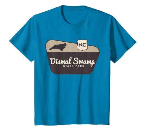 Dismal Swamp State Park North Carolina Welcome Sign Trip T-Shirt, Youth, Sapphire Blue, X-Small