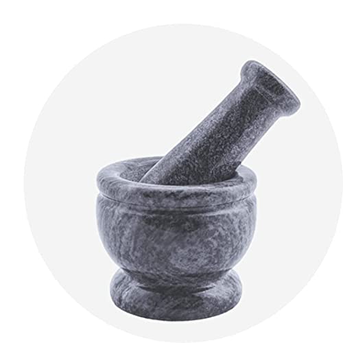 Authentic Granite (Grey) Mortar and Pestle with Anti Scratch Pad/Khalbatta Imam/Ural/Kallu/Idi Kal/Rokali Banda/Kutni/Spice Grinder/Ural Kharad kutni for kitchen spice mixer grinder