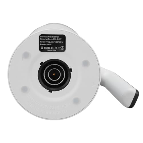 LUCKDANO Electric Milk Frother – Silent 160ml Frothing & 350ml Heating for Lattes, Cappuccinos & Hot Chocolate (UK Plug, Easy-Clean Sloped Spout) - Image 3