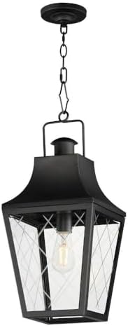 Maxim Lighting 30369CLBK Storybook - 1 Light Outdoor Pendant-20.5 Inches Tall and 9.5 Inches Wide
