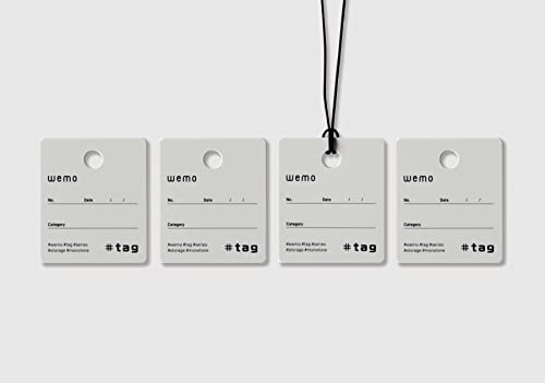 wemo #tag�V���[�Y Hang - �|���� �X�g�����O�^�C�v (M, �z���C�g�i�f�U�C���j) 4������