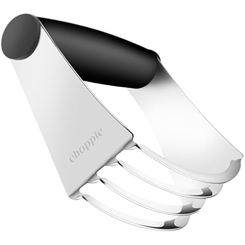 Choppie Pastry Blender, Stainless Steel Dough Blender with Heavy Duty, Professional Dough Cutter & Pastry Cutter, Dishwasher Available Pastry Cutter Tool for Kitchen Baking Tools (Black) Cover