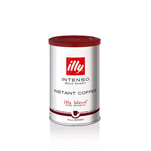 Illy Intenso Instant Coffee, Bold Roast, Intense, Robust And Full Flavored With Notes Of Deep Cocoa, 100% Arabica Coffee, No Preservatives, 3.3 Ounce (Pack Of 1) #TOP1