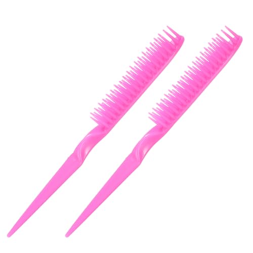 Set de 2 Peines para Cabello Ondulado Rosa miniatura 1