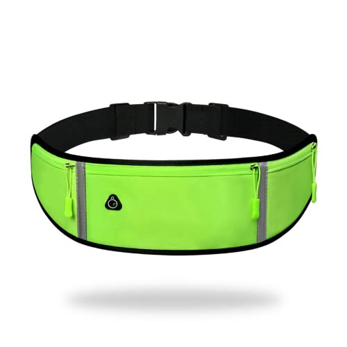 Sacs Banane Running, Ceinture Running Réfléchissant Etanche avec Prise Casque, Ceinture de Course avec Bande Elastique Réglable, Pochette Sport pour Le Homme, Femme, Voyage Cover