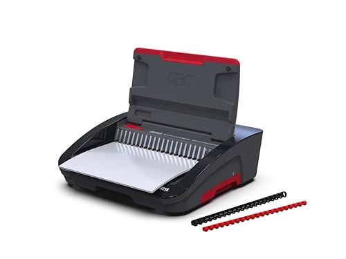 gbc binding machine cb25e combbind electric punch and bind machine punches 25 sheets binds 500 sheets wsm200027