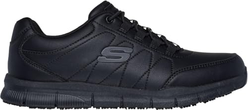 Skechers - Mens Work: Nampa - Osil Sneakers, Color Black, Size: 11.5 W US4