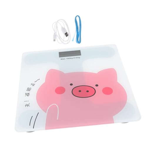 NOLITOY Pesas para Pesar Personas Digital Scale Weight Scale Rechargeable Health Electronic Weighing Scale Automatic Weight Scale Electronic Scale Tempered Glass Household