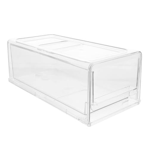 HOLIDYOYO Caja de Almacenamiento de Refrigerador Apilable Contenedor de Alimentos Extraíble para Frigorífico Organizador de Cajón de Premium para Verduras Frutas y Comidas