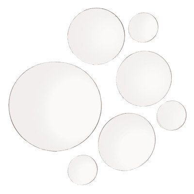 Better crafts 7 Piece Round Mirror Set, Assorted Sizes
