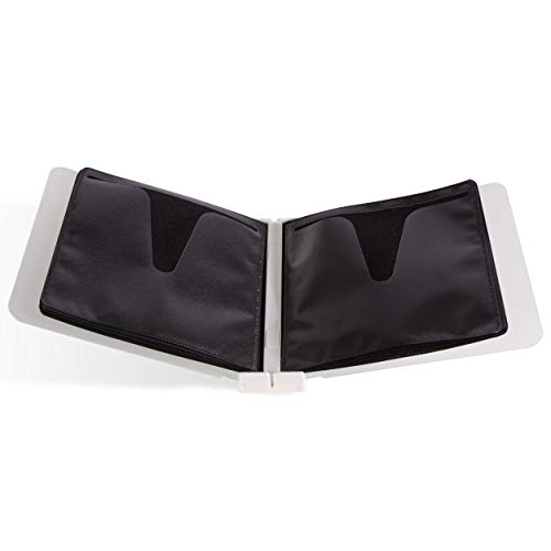 Atlantic Polypropylene Sleeve Disc Organizer - Stack & Lock, Categorize Cds In 4 Color-Coded Binders For 96 Discs Total In White, Pn96635495 #TOP3