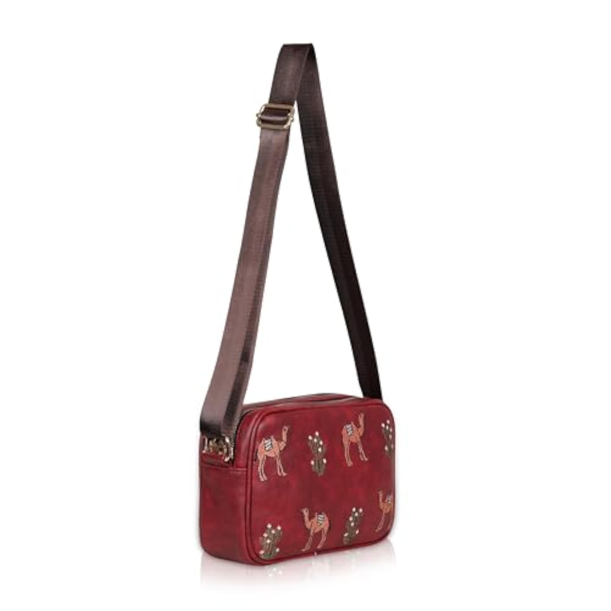 Desert Harmony Trunk Sling Bag for Women, Rectangular Crossbody Bag