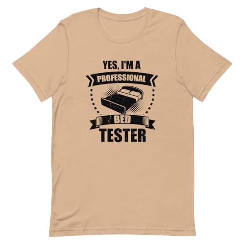 Teegarb Letter Blanket Funny I'm a Professional Testeur de matelas pour les amateurs de lits superposés fantaisie 2 m, marron clair