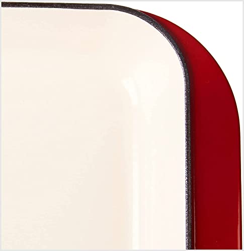 Image of Cuisinart CI1136-24CR Chef's Classic Enameled Cast Iron 14-Inch Roasting /Lasagna Pan, Cardinal Red