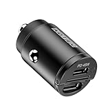 シガーソケット 極少 最小クラス マイクロPD充電器 45W 2ポート ACPD-V045C2