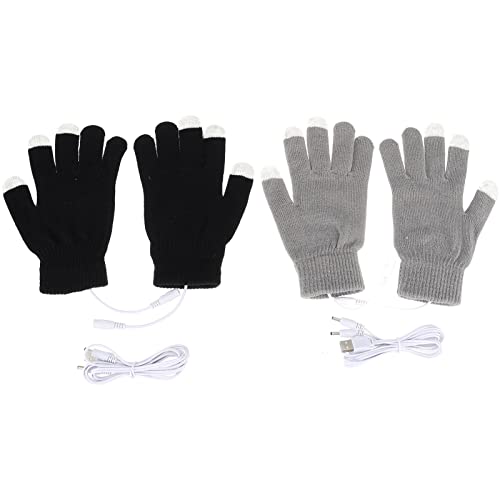 Guantes calefactores USB con pantalla táctil Mikinona de silicona y acrílico flexible antifrío