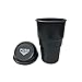 AISIBO Mini Auto Car Garbage Can Automotive Vehicle Rubbish Bins, Small Trash Can Cup Holder for Bedroom Office Desk Home (Black 1 Pack)