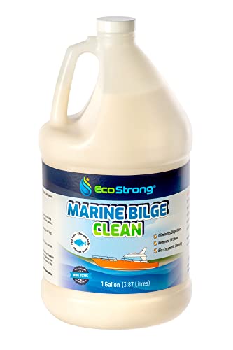 Bilge Cleaner & Deodorizer | Heavy Duty Formula Digests Odor Causing Sludge, Grease, Oil, Sheen, Gasoline | Biodegradable, Fish Safe, Chemical-Free (128 oz)