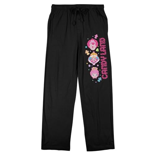 Candyland Classic Title Characters Men's Black Sleep Pajama Pants