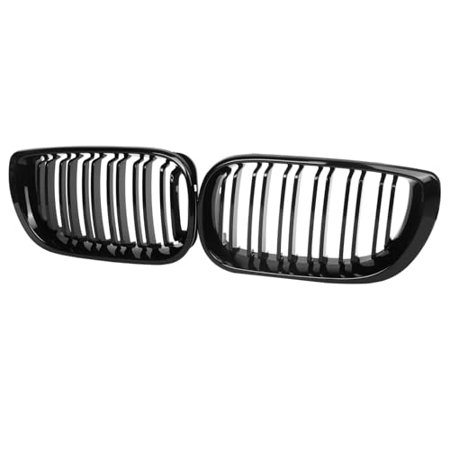 Parrilla delantera E46 de listones dobles negro para Serie 3 de 4 puertas