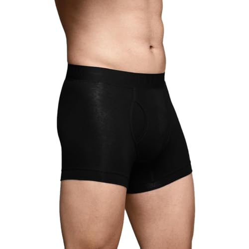 Image of HEELIUM Bamboo Trunks for Men with Keyhole Fly | 3X Softer Than Cotton for All-Day Freshness | Soft & Durable Waistband | Easy Access Underwear for Ultimate Comfort