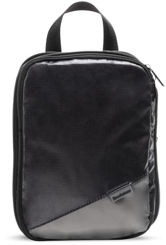 Brookstone Compression Packing Cubes Set - 2 Piece Small and Medium Carry On Luggage Travel Organizer and Compression Bags, Black4