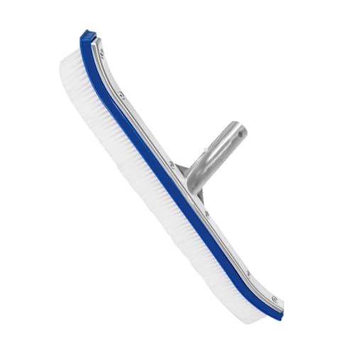Yardenfun Heavy Duty Swimming Pool Brush with Plastic Bristles Versatile Wall Floor Sweeping Tool for Pools Patios Garages and More