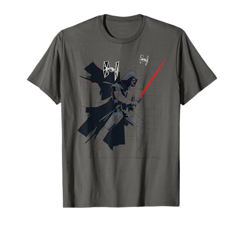 T-shirt Star Wars Darth Vader Sketch : un look geek et graphique au quotidien