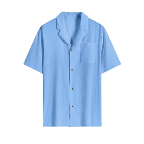 Chemise couleur unie homme anti transpiration boutonné col rabattable