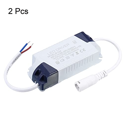 Image of PATIKIL 8-12W 300mA LED Driver, 2Pcs AC 85-265V Output 24-42V DC Female Connector Constant Current Rectifier Transformer External Power Supply