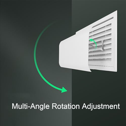 Deflector de ventilación ajustable para un control preciso de la dirección del viento, ideal para uso doméstico y hotel