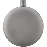 Lusonbin 純チタン徳利 ミニ スキットル 手のひらポット 180ml 超軽量 57g 漏斗付き フラスコ コンパクト 携帯に便利 ウイスキー ワイン 酒 清酒 燃料ボトル キャンプ アウトドア オシャレ (徳利,チタン色)