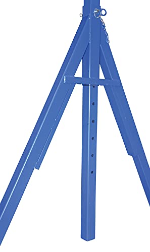 Vestil Ahs-6-10-16 Steel Adjustable Height Gantry Crane, 6000 Lbs Capacity, 10' Length X 8" Height Beam, 127"-193" Usable Height #TOP4