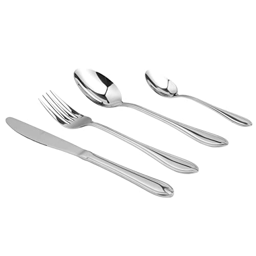 Russell-Hobbs-RH02224EU7-Marseille-24-Piece-Cutlery-Dinnerware-Set-180-Stainless-Steel-Tableware-for-6-Place-Settings-25-Year-Guarantee-Includes-KnifeFork-Dessert-SpoonTeaspoon