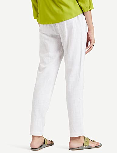 Image of DIGITAL SHOPEE Cotton Women Trouser Pant Use for Formal Office High Waist for Wide Leg Ankle Length Straight Pencil Pant