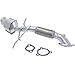 Evan Fischer Catalytic Converter Compatible with 2003-2009 Volvo S60, Fits 2003-2006 Volvo XC90, Fits 2003-2007 Volvo XC70, Fits 2003-2007 Volvo V70 For 2.4L or 2.5L Turbocharged Engine Center
