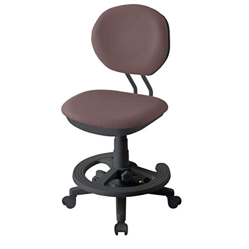 KOIZUMI CDY-374BKBR Study Chair, Brown, Size: W 18.7 x D 19.1 - 22.0 x H 31.9 - 36.2 inches (475 x 485 - 560 x 810 - 920 mm), SH425-535 mm (External Dimensions), Brown