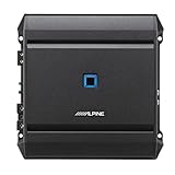 Alpine S2-A60M S-Series Class-D Mono Subwoofer Amplifier, Hi-Res Certified, 600W RMS at 1 & 2-Ohm