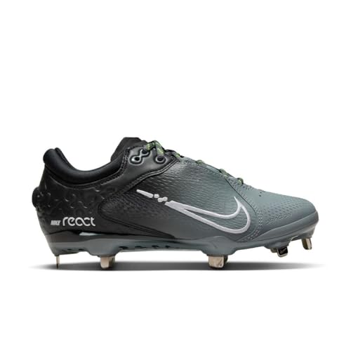 Nike Hyperdiamond 4 Elite Low Metal Softball Cleats SZ 7 Black | White