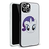 My Little Pony Rarity Face Protective Slim Fit Plastic Bumper Case Fits Apple iPhone 15